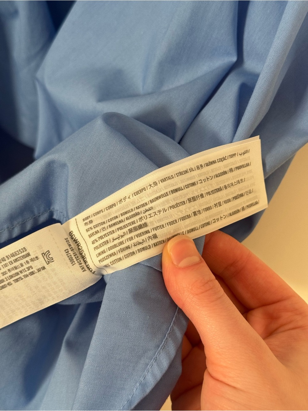 Abercrombie & Fitch Emerson Poplin Puff Sleeve Mini Dress, Blue, Small, Like New - Picture 15 of 16